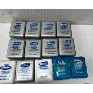 Set of 13 Oral-B Glide Pro-Health Pro Sante ORIGINAL Dental Floss 4M 4.3yd